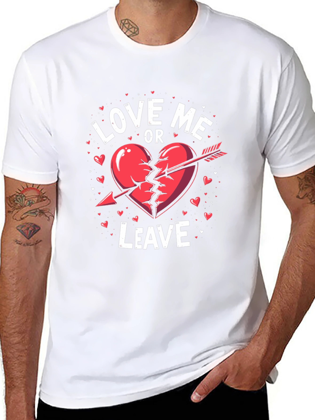 Love Me Or Leave Valentines Day T-Shirt