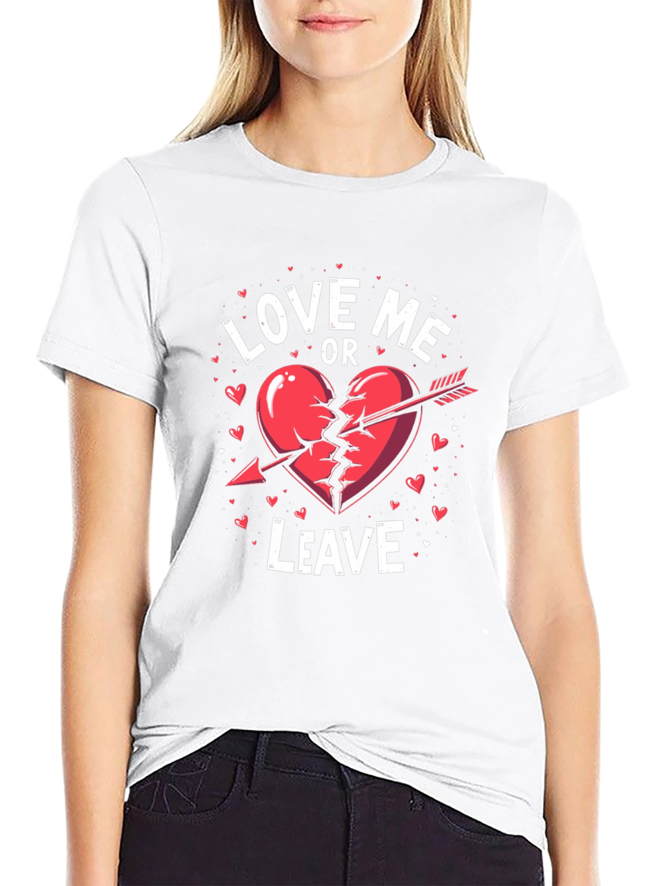 Love Me Or Leave Valentines Day T-Shirt