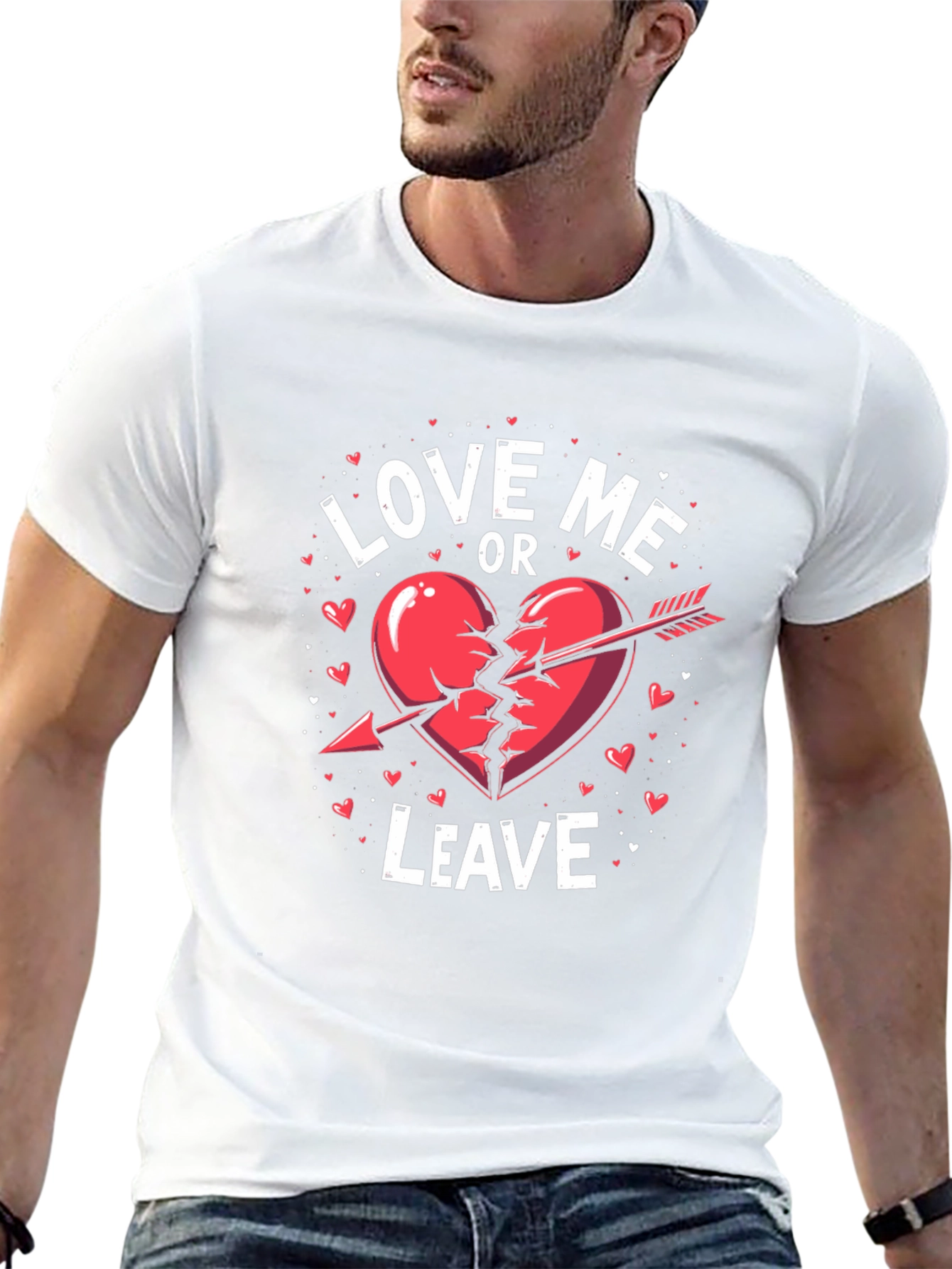 Love Me Or Leave Valentines Day T-Shirt