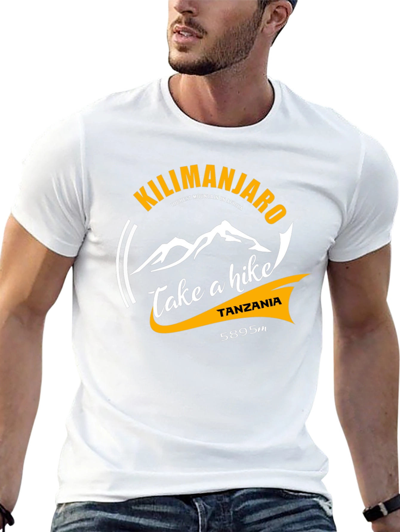 Kilimanjaro Hike T-Shirt - Black Cotton Graphic Tee