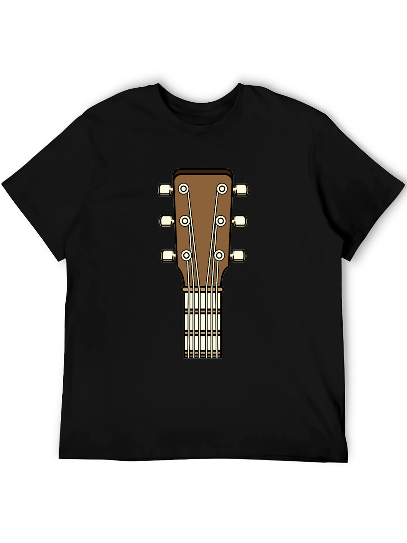 Acoustic Guitar Headstock Graphic T-Shirt