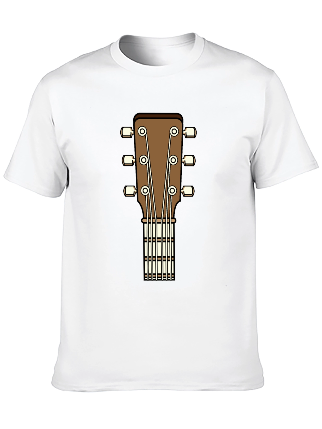 Acoustic Guitar Headstock Graphic T-Shirt