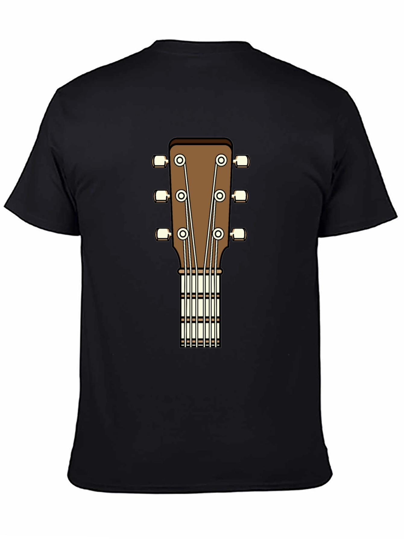 Acoustic Guitar Headstock Graphic T-Shirt