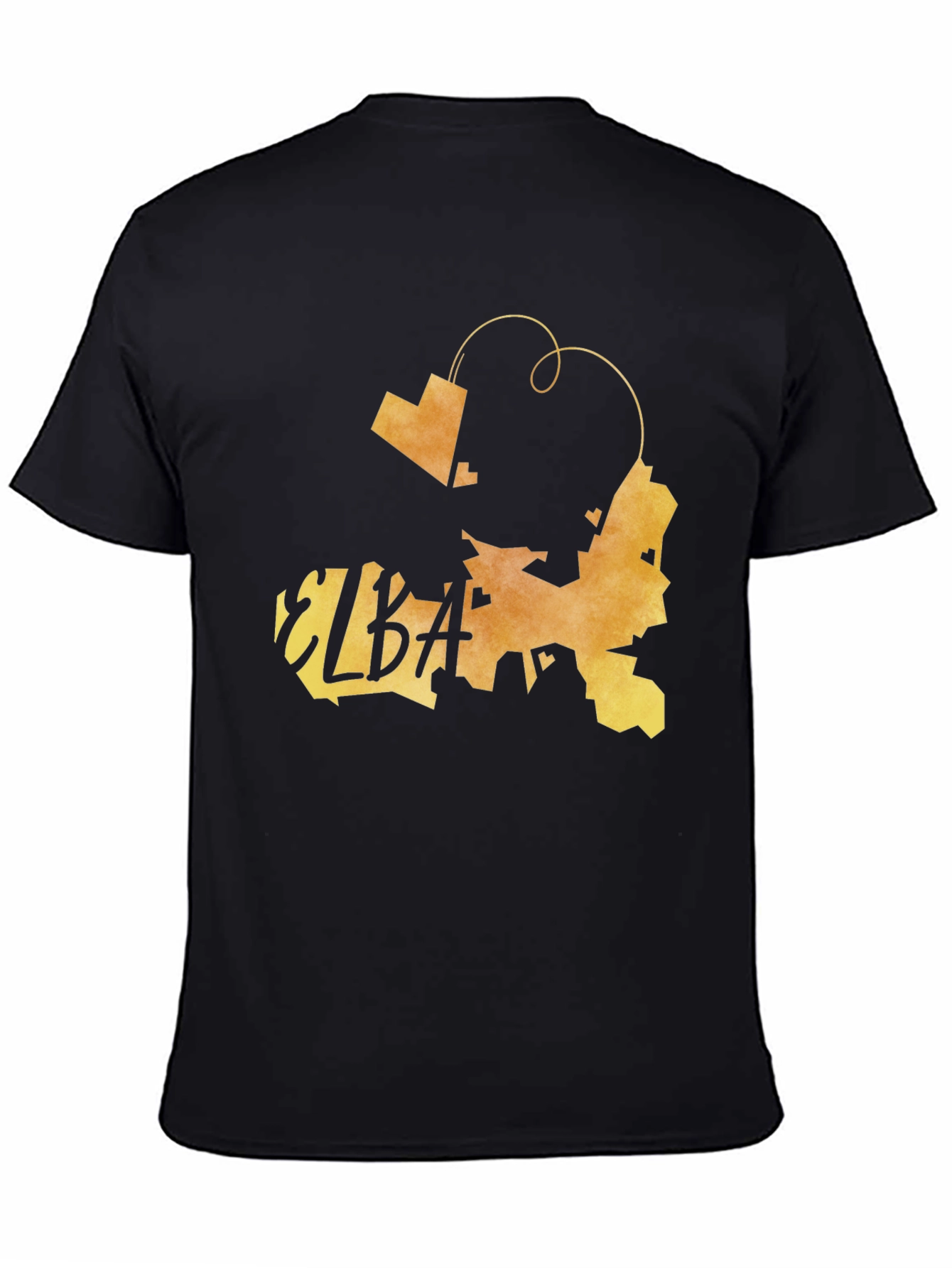Elba Italy Map Graphic Tee - Island Souvenir Shirt
