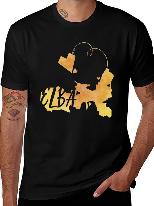 Elba Italy Map Graphic Tee - Island Souvenir Shirt