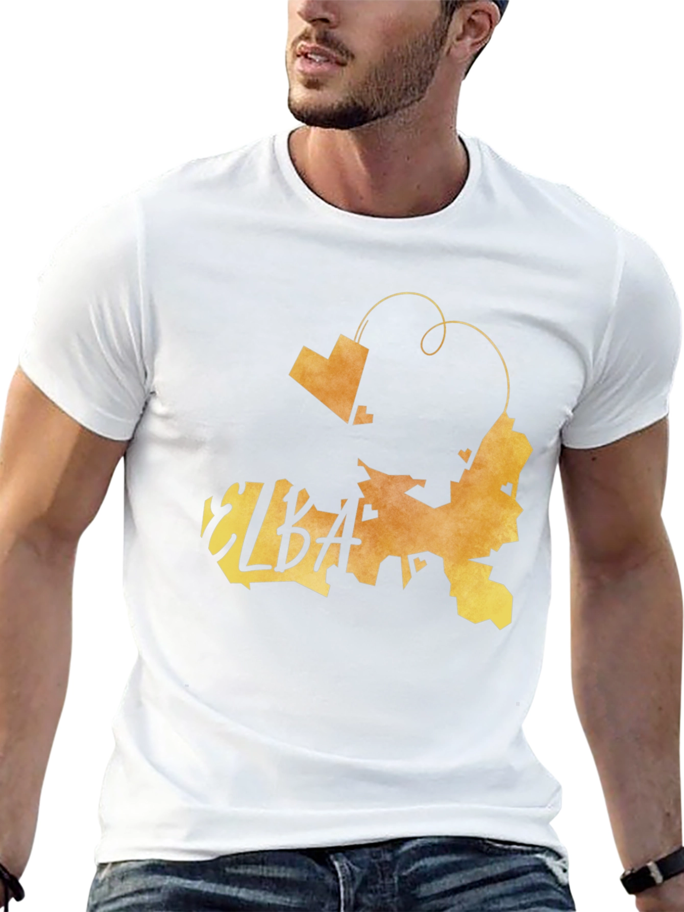 Elba Italy Map Graphic Tee - Island Souvenir Shirt