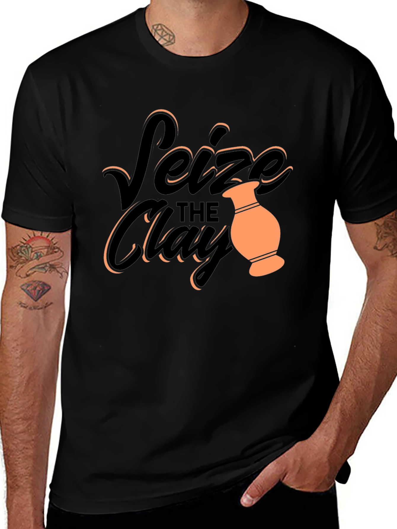 Seize the Clay Black Graphic Tee