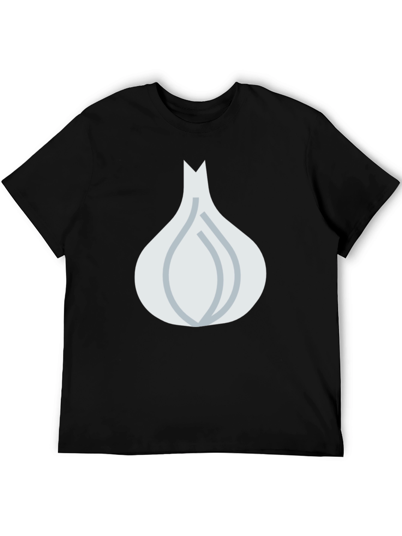 Garlic Graphic Tee - Black Cotton Blend T-Shirt