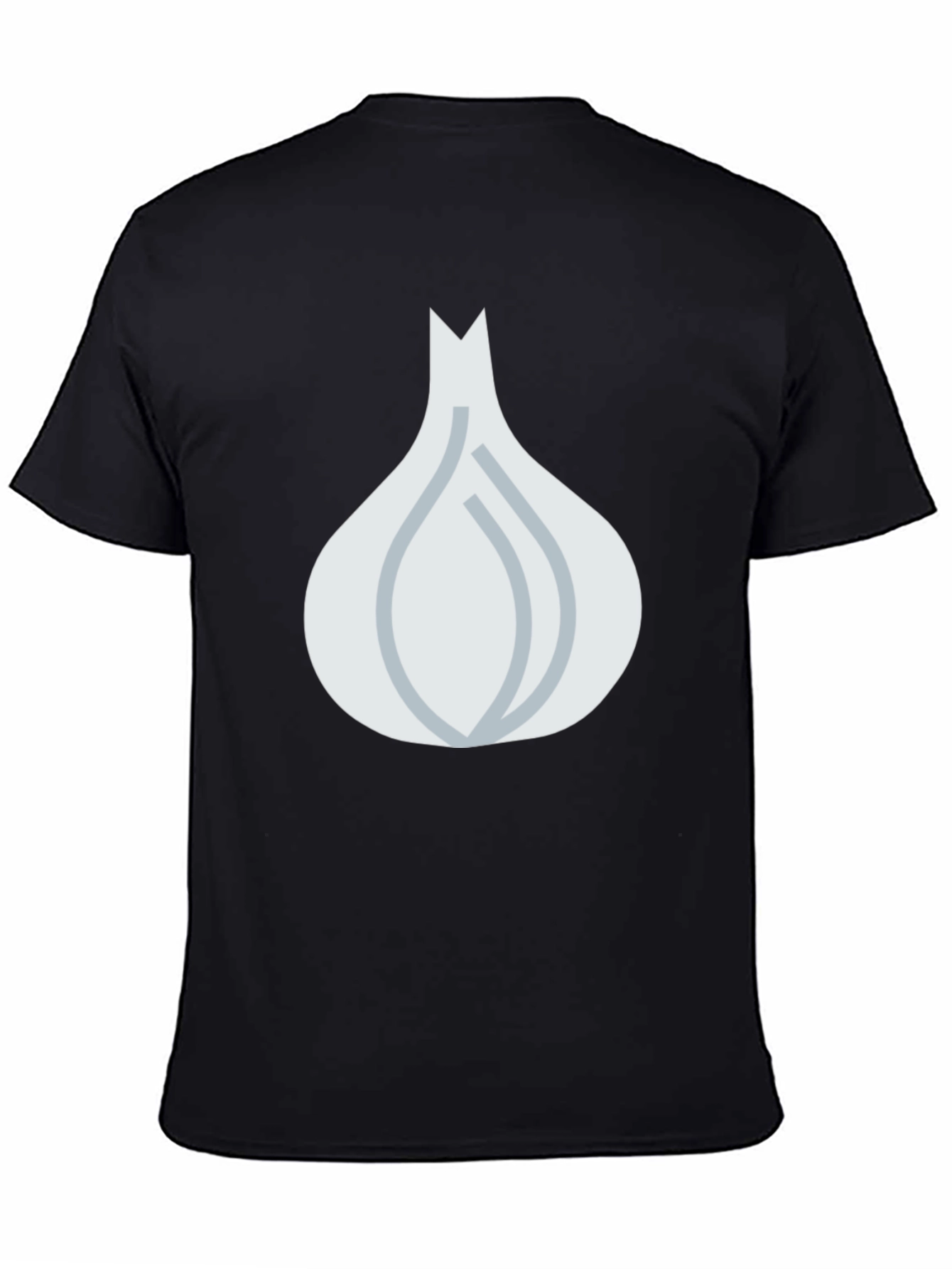 Garlic Graphic Tee - Black Cotton Blend T-Shirt