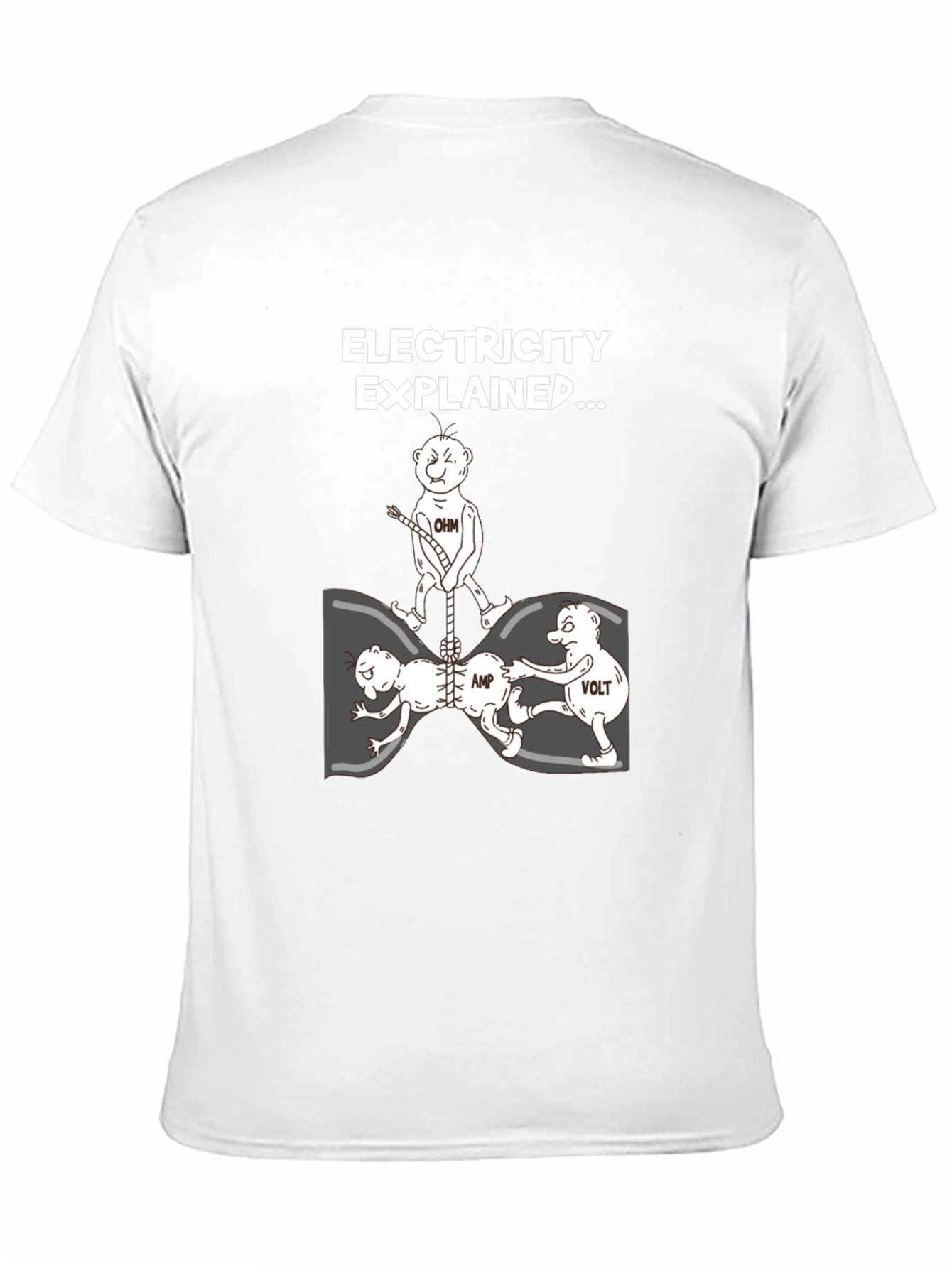 Electricity Explained Black Graphic Tee