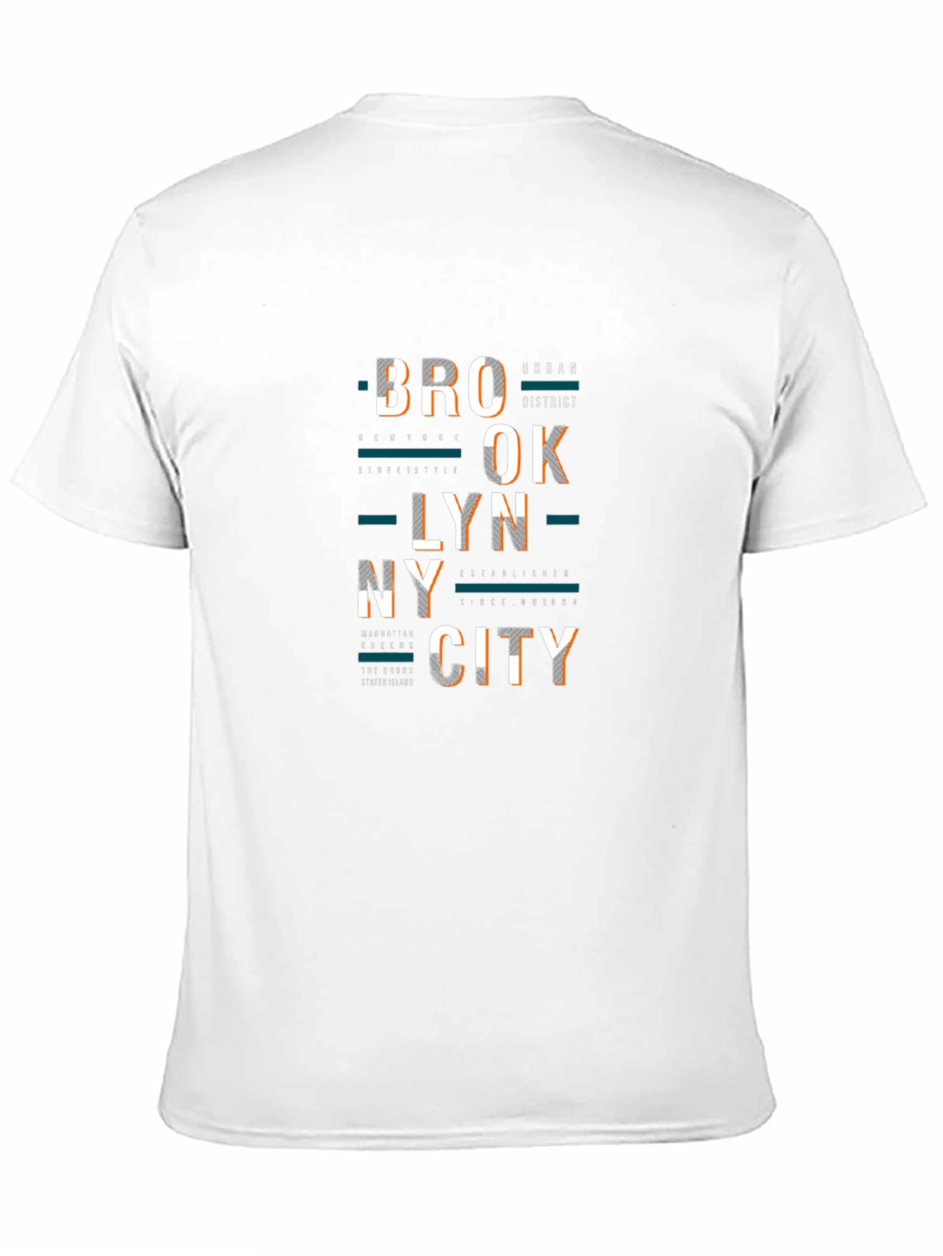 Brooklyn City Graphic Print Crew Neck T-Shirt