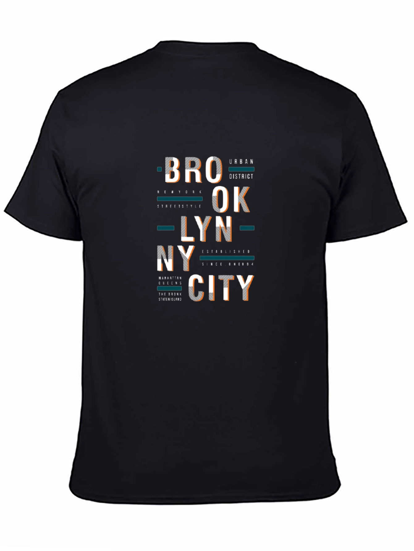 Brooklyn City Graphic Print Crew Neck T-Shirt