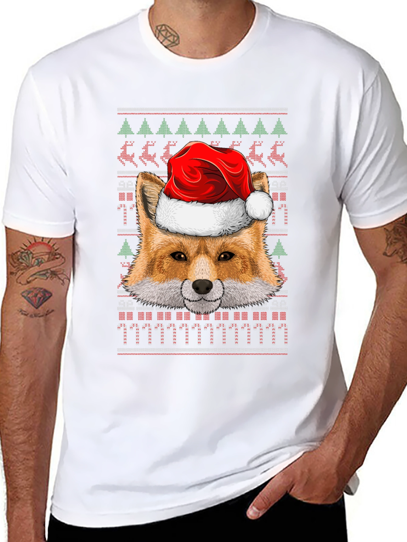 Festive Fox Christmas T-Shirt