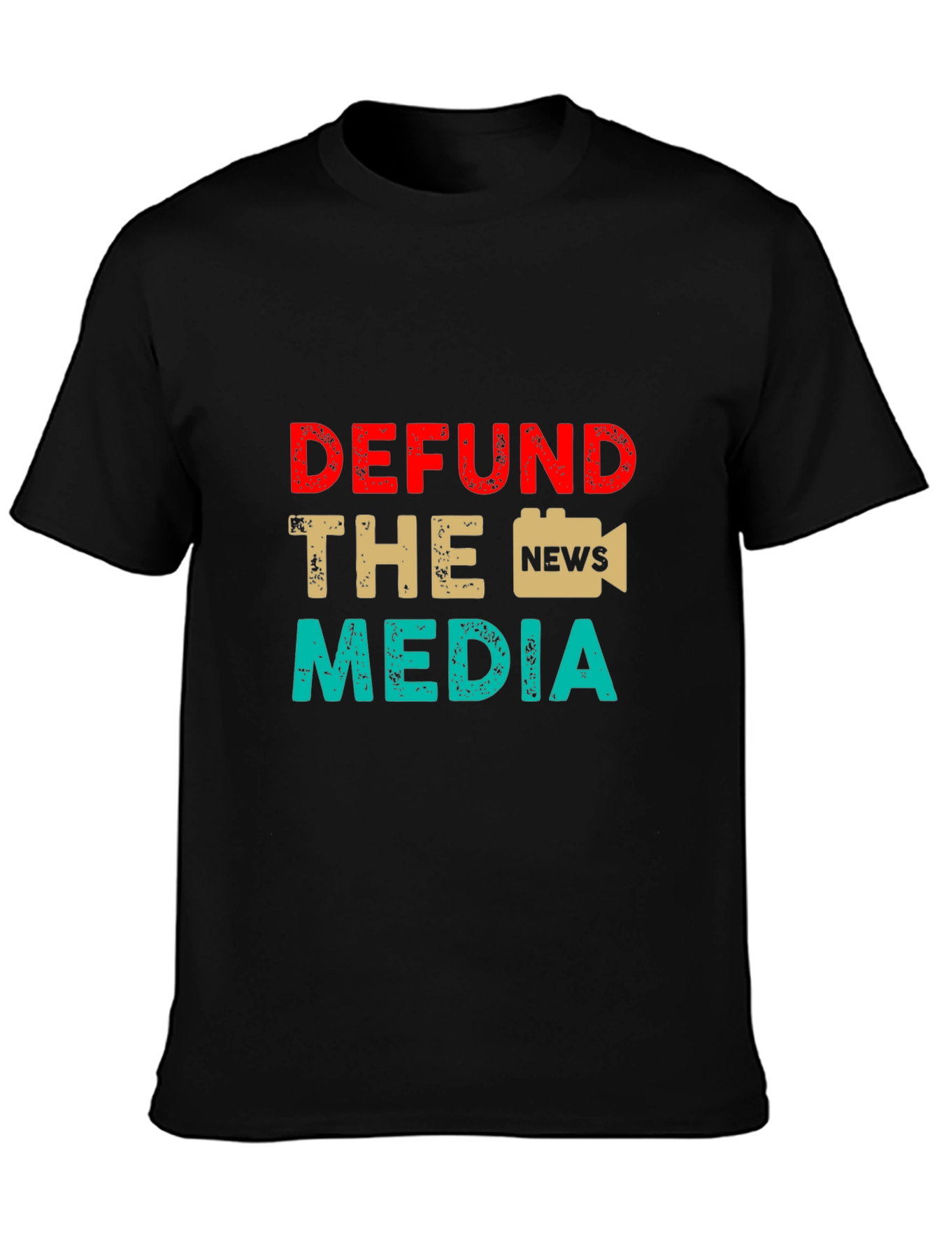 Defund The Media Graphic Tee Anti-Media T-Shirt