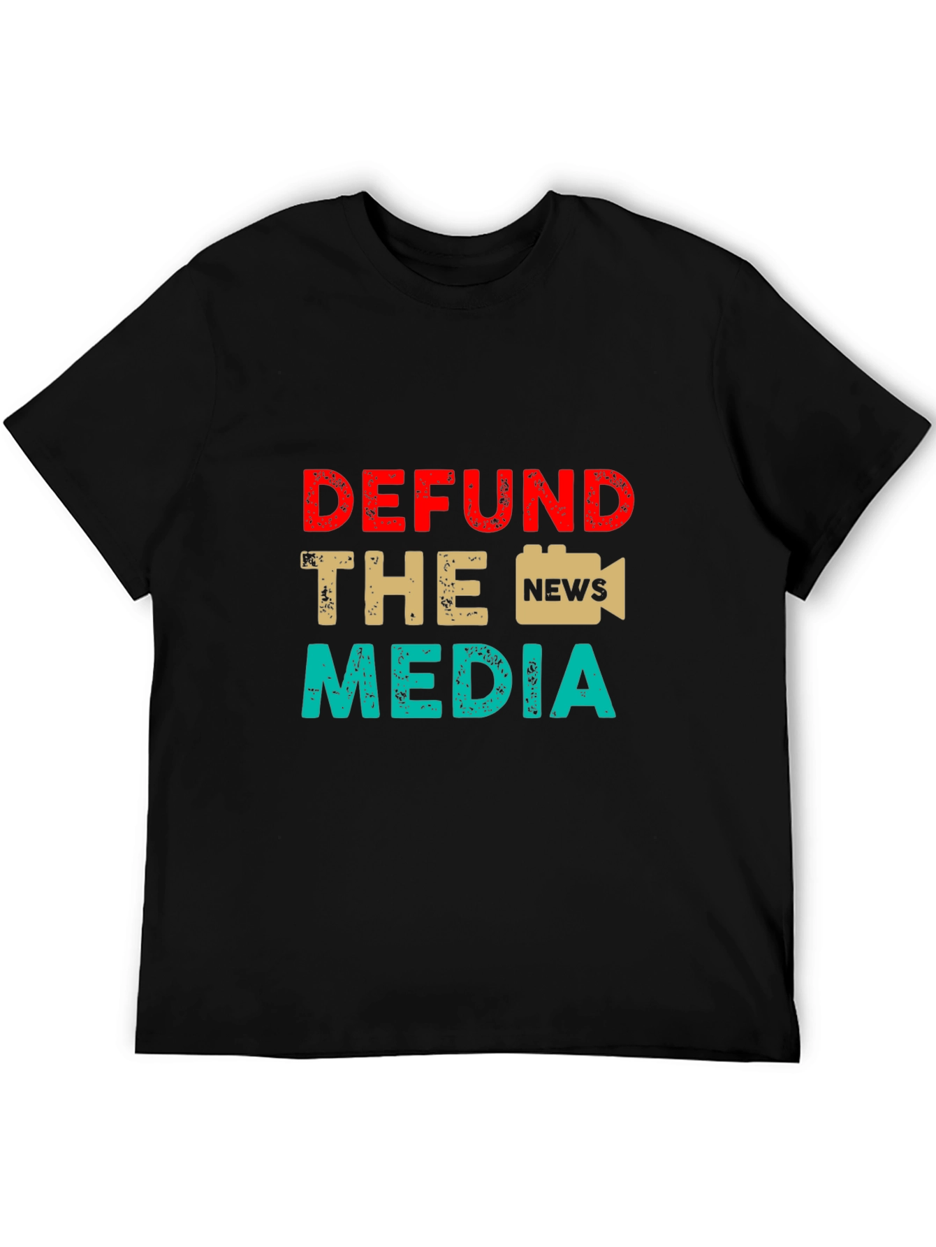 Defund The Media Graphic Tee Anti-Media T-Shirt