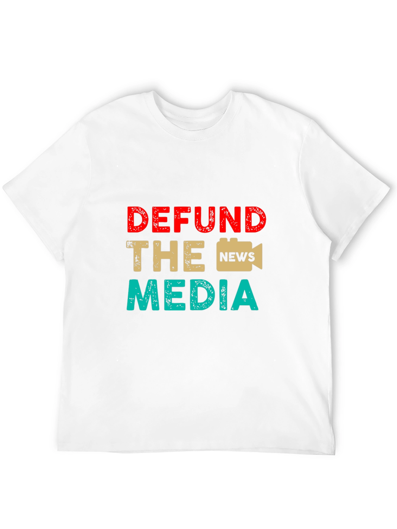 Defund The Media Graphic Tee Anti-Media T-Shirt
