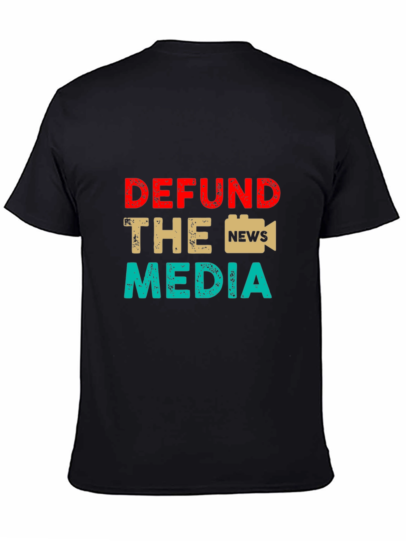 Defund The Media Graphic Tee Anti-Media T-Shirt