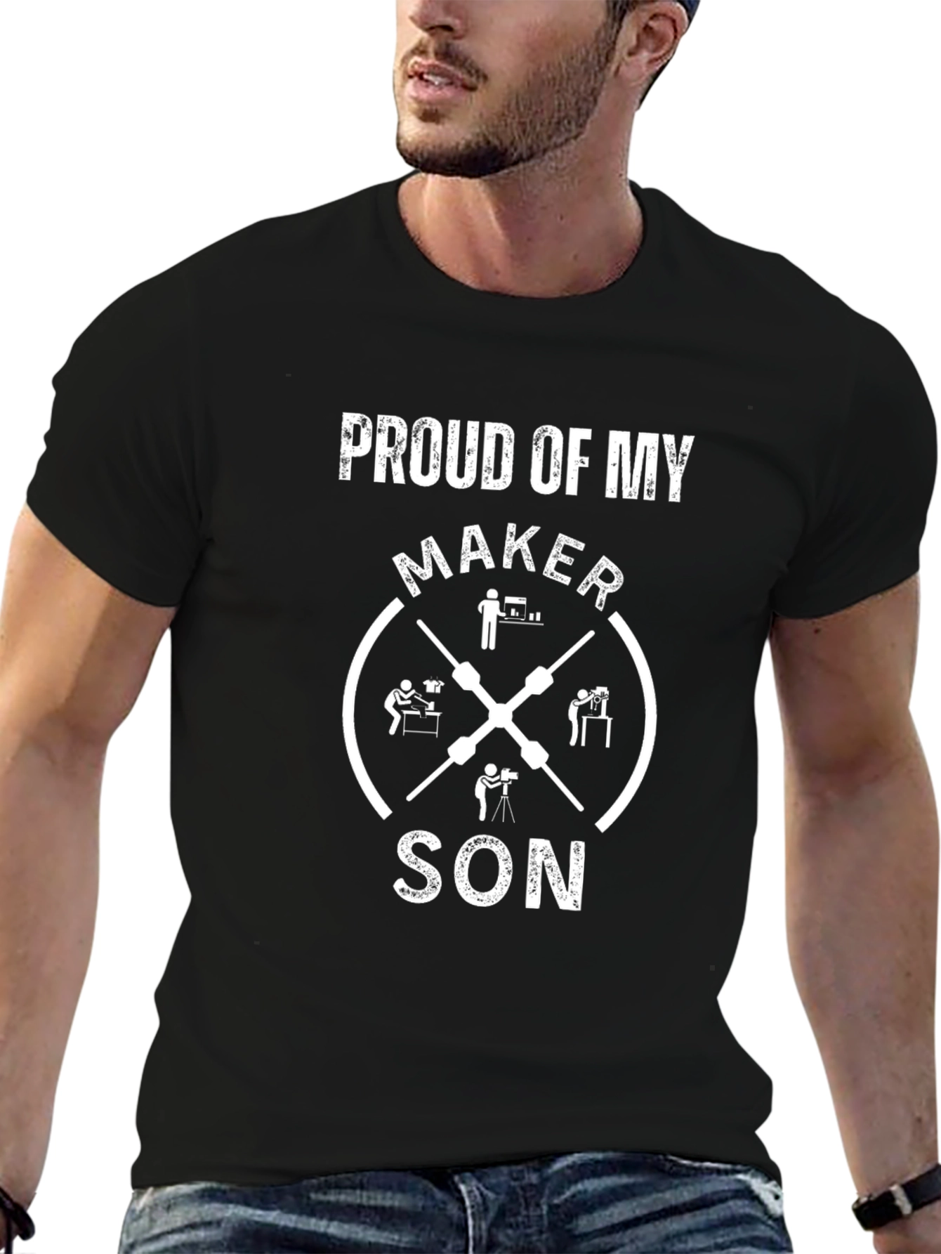 Proud Maker Son Graphic T-Shirt