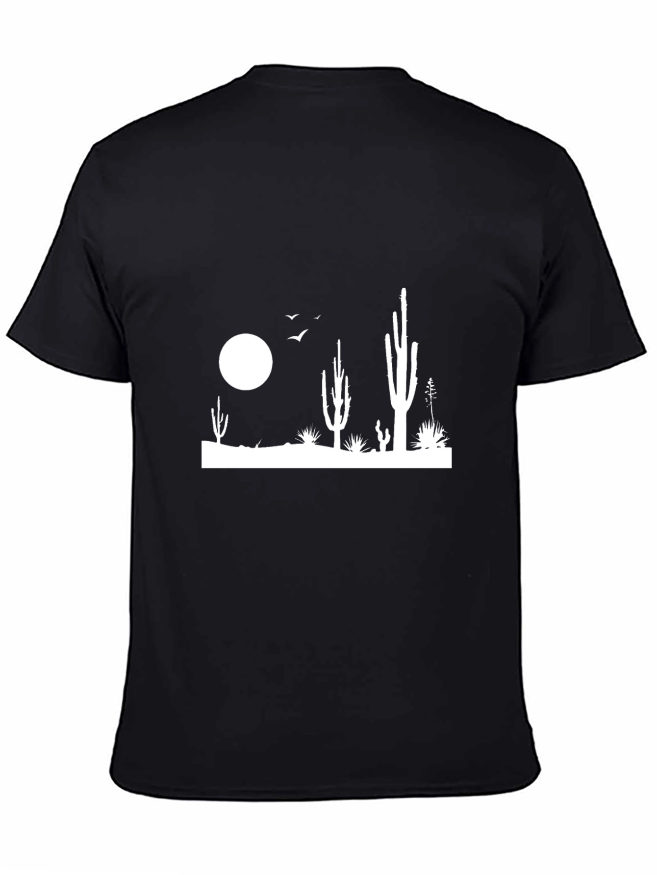 Cactus Silhouette Black T-Shirt