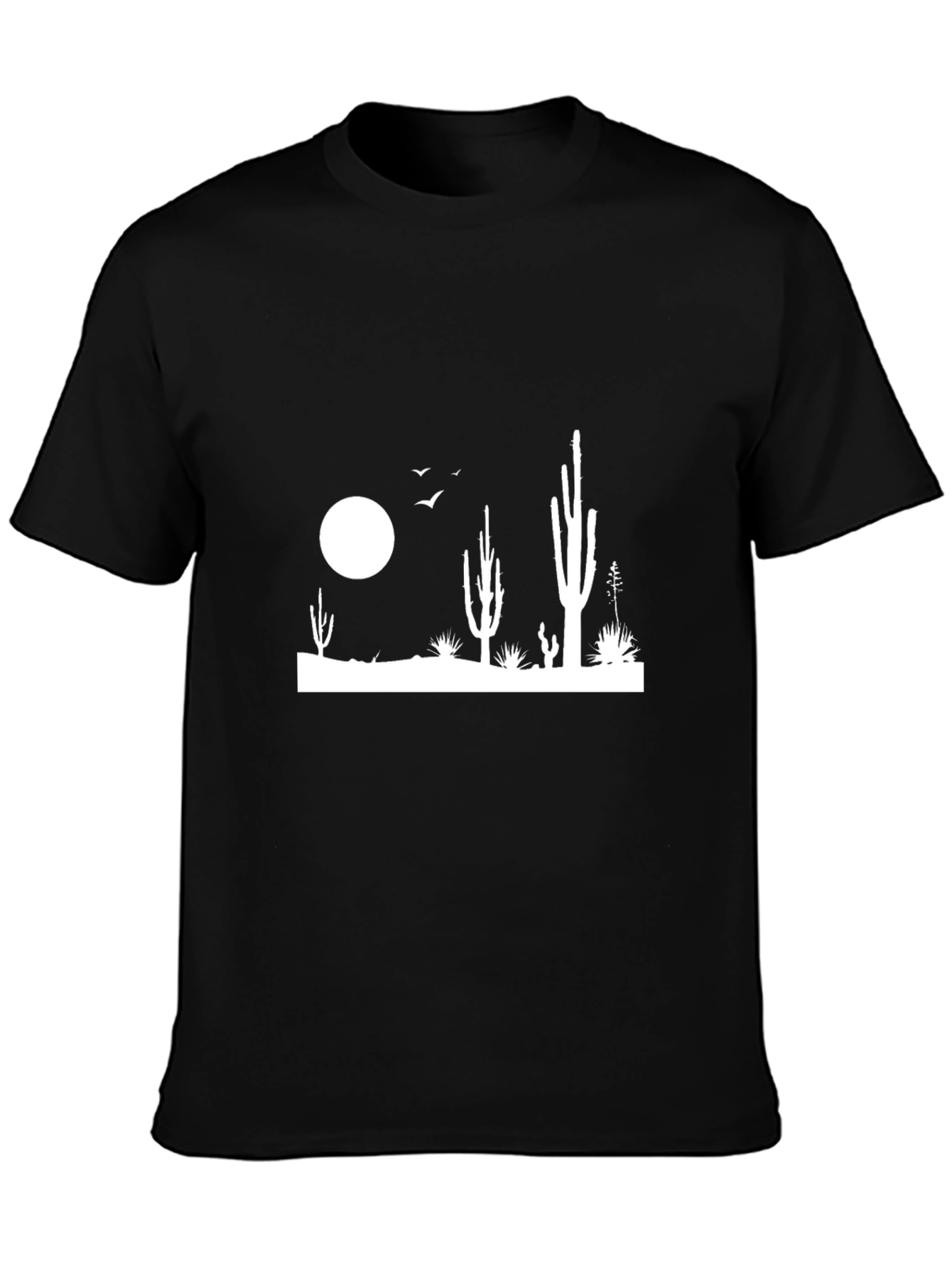 Cactus Silhouette Black T-Shirt