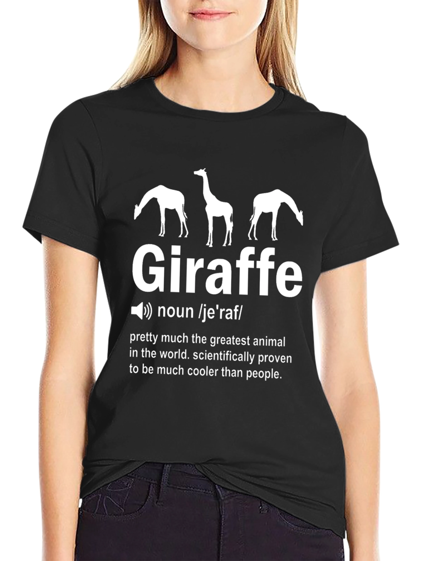 Funny Giraffe Definition Graphic T-Shirt
