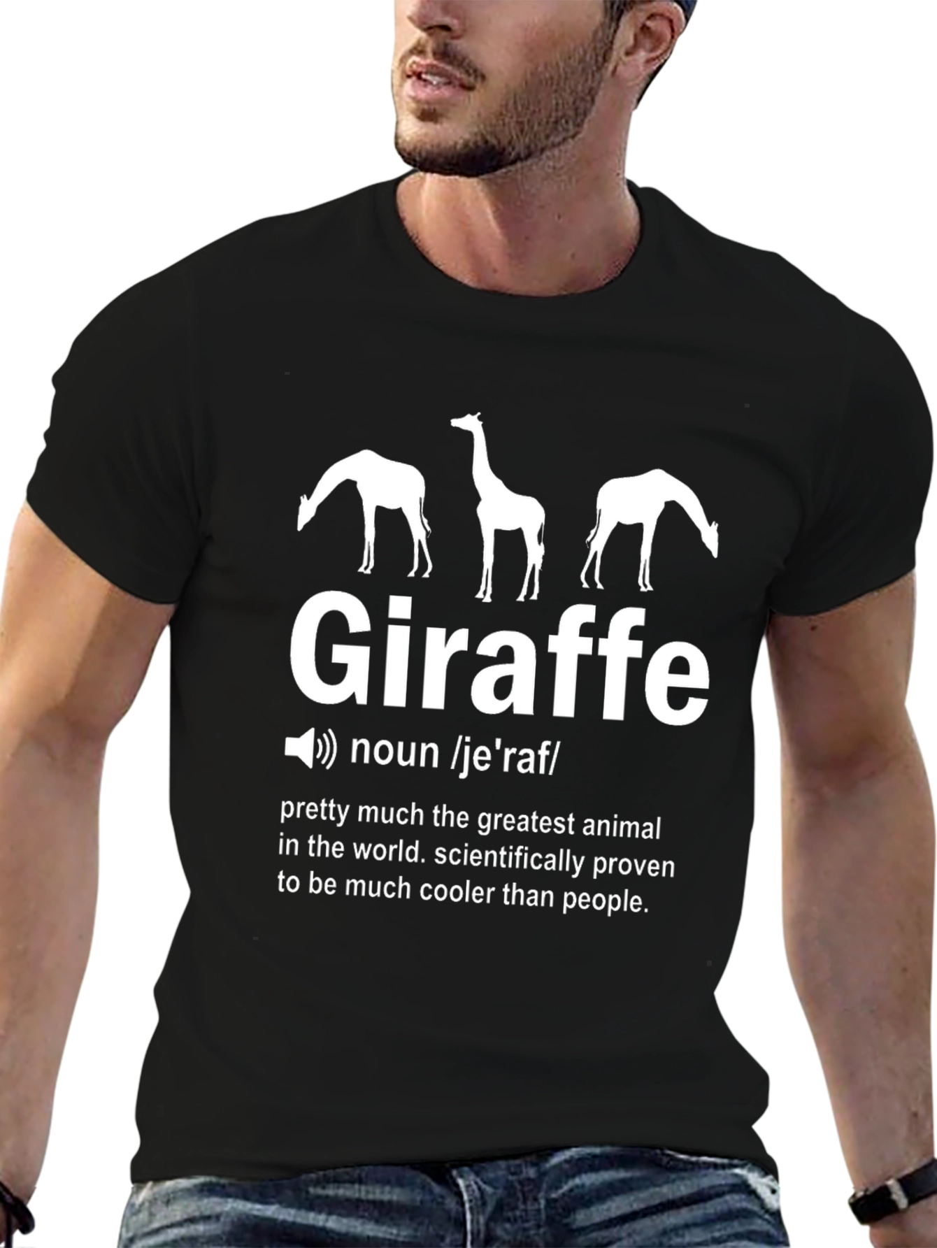 Funny Giraffe Definition Graphic T-Shirt