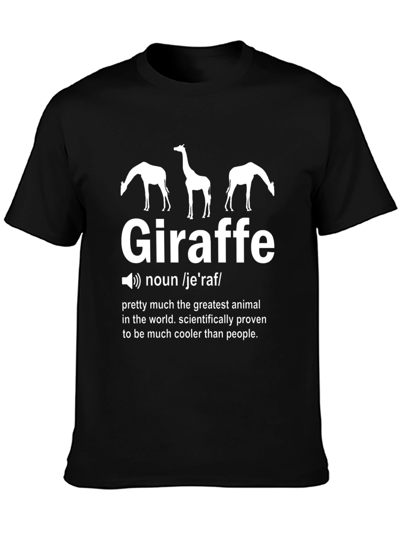 Funny Giraffe Definition Graphic T-Shirt