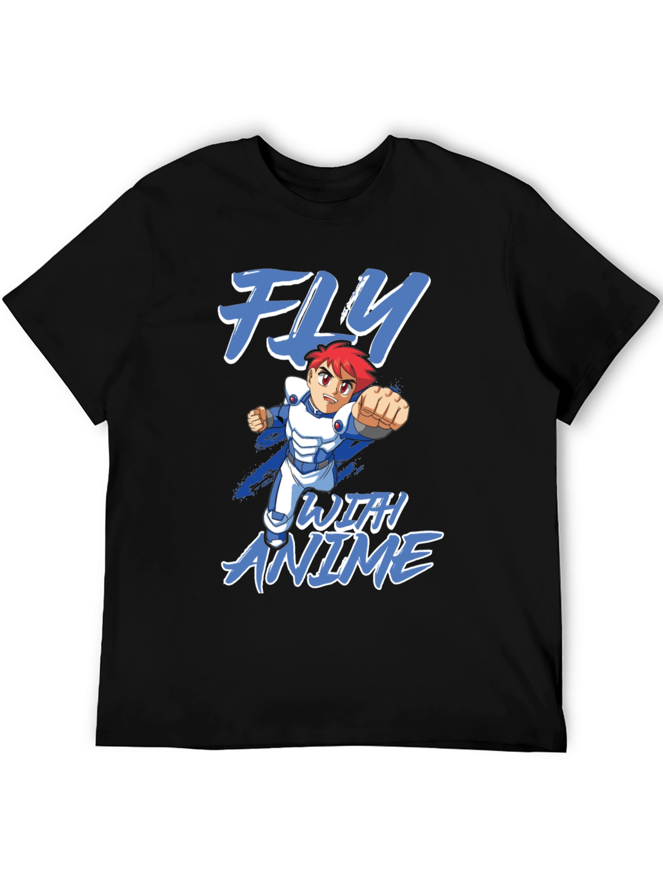 Fly With Anime Graphic T-Shirt