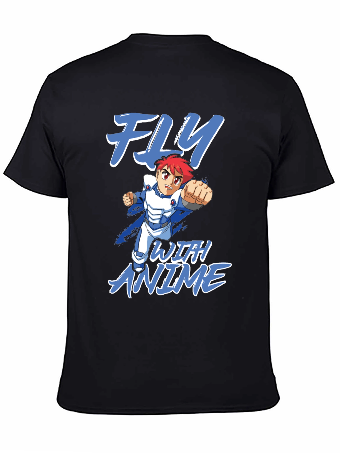 Fly With Anime Graphic T-Shirt