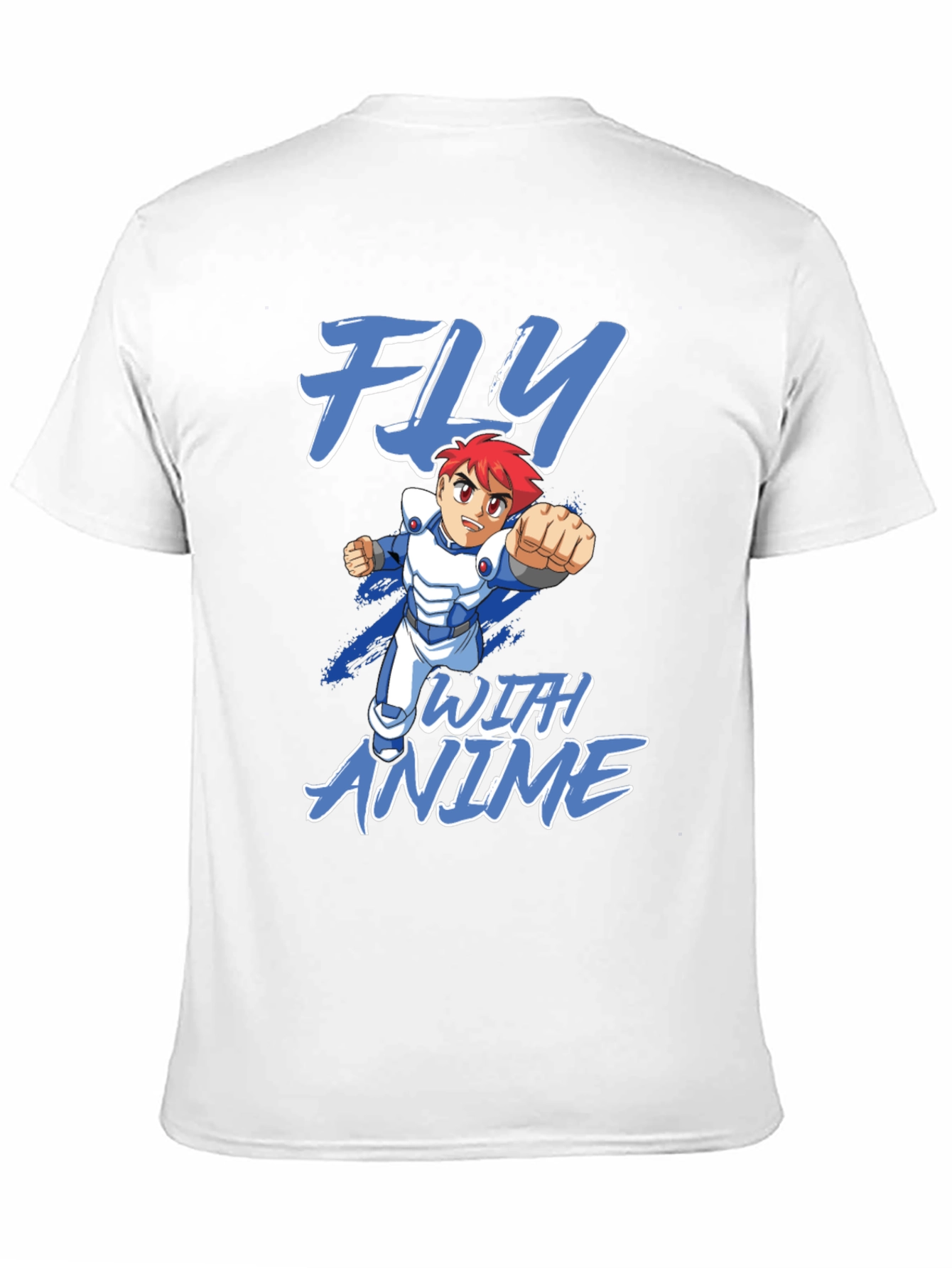 Fly With Anime Graphic T-Shirt