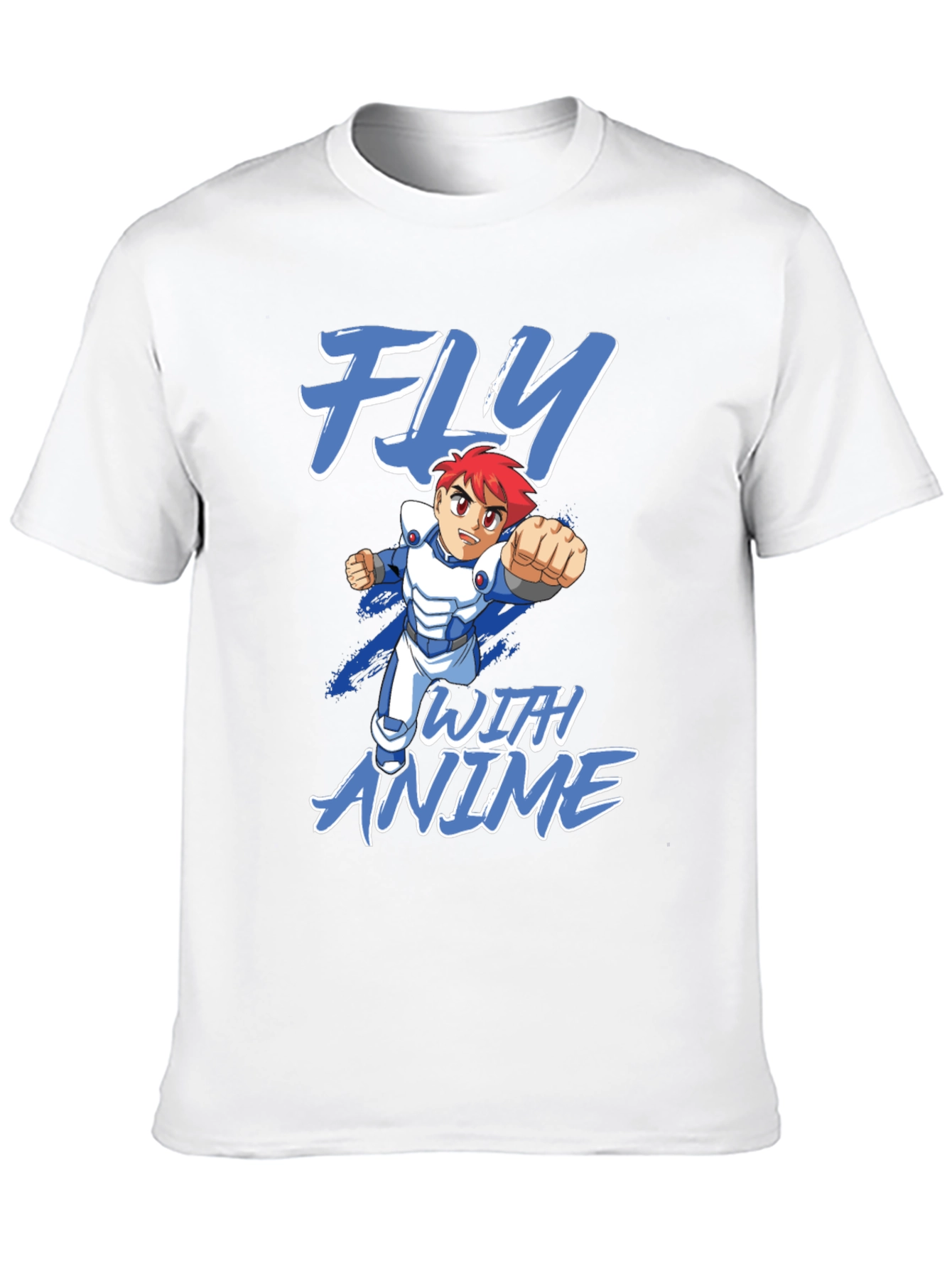 Fly With Anime Graphic T-Shirt