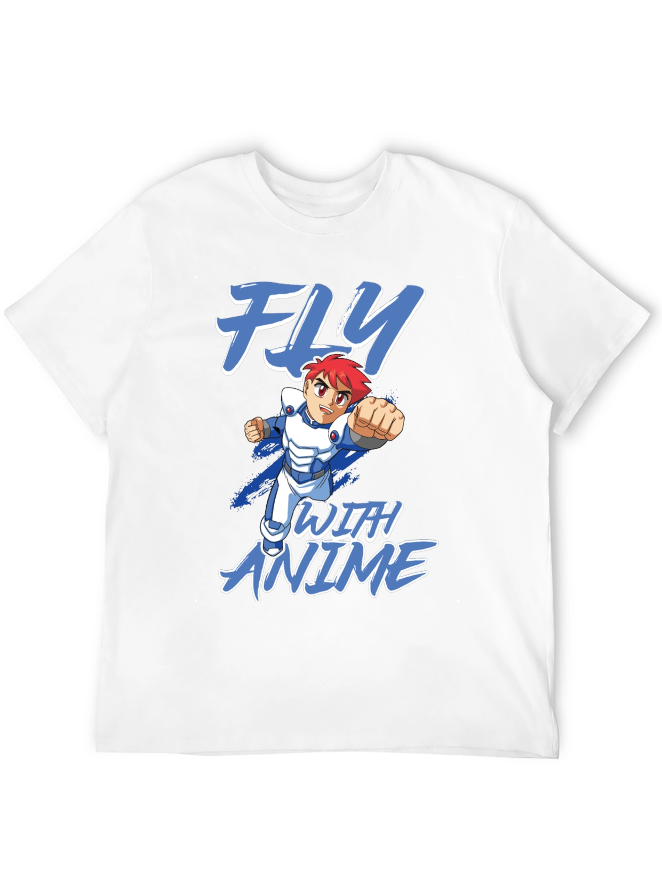 Fly With Anime Graphic T-Shirt