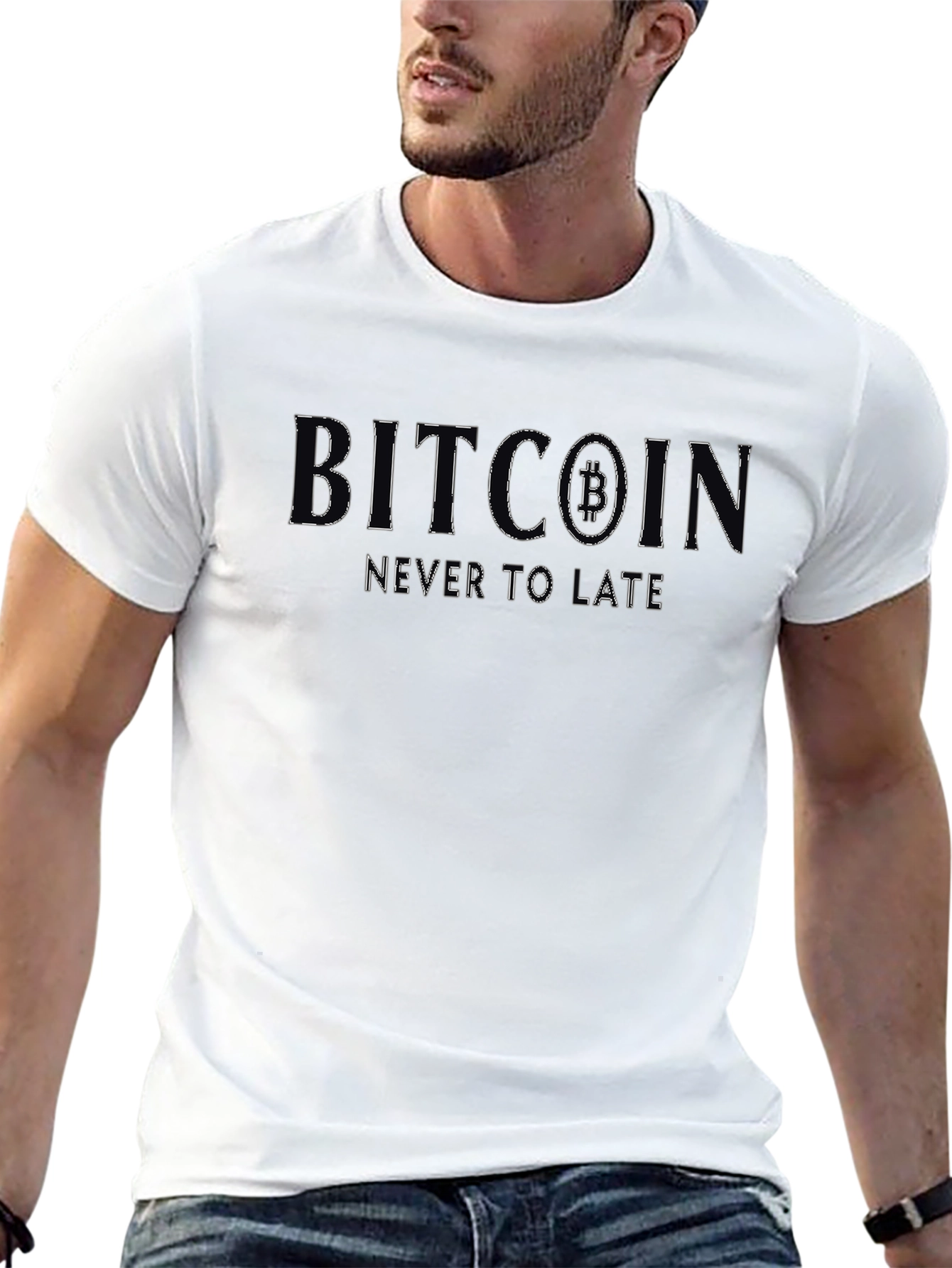 Bitcoin Never To Late Graphic Tee
