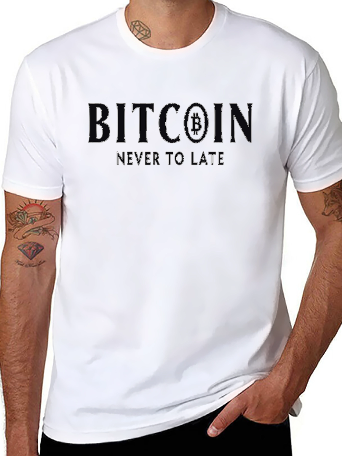 Bitcoin Never To Late Graphic Tee