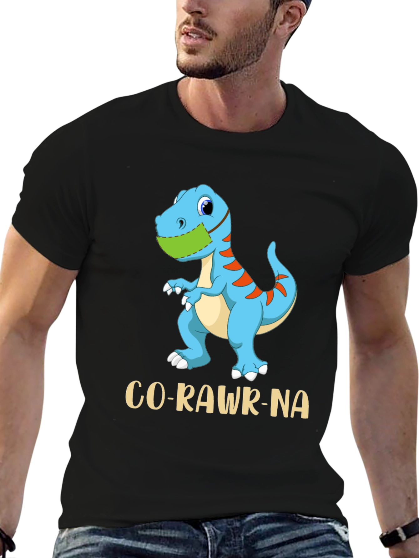 Co-Rawr-Na Dinosaur Graphic T-Shirt