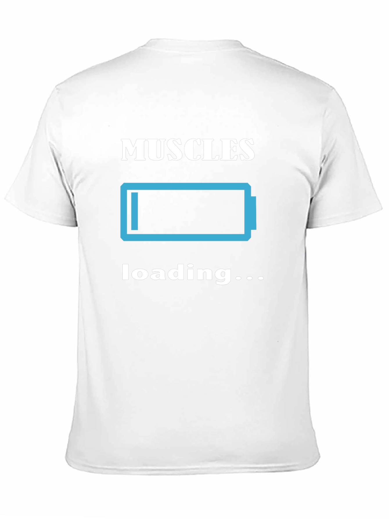 Muscles Loading Graphic Tee - Black Cotton T-Shirt