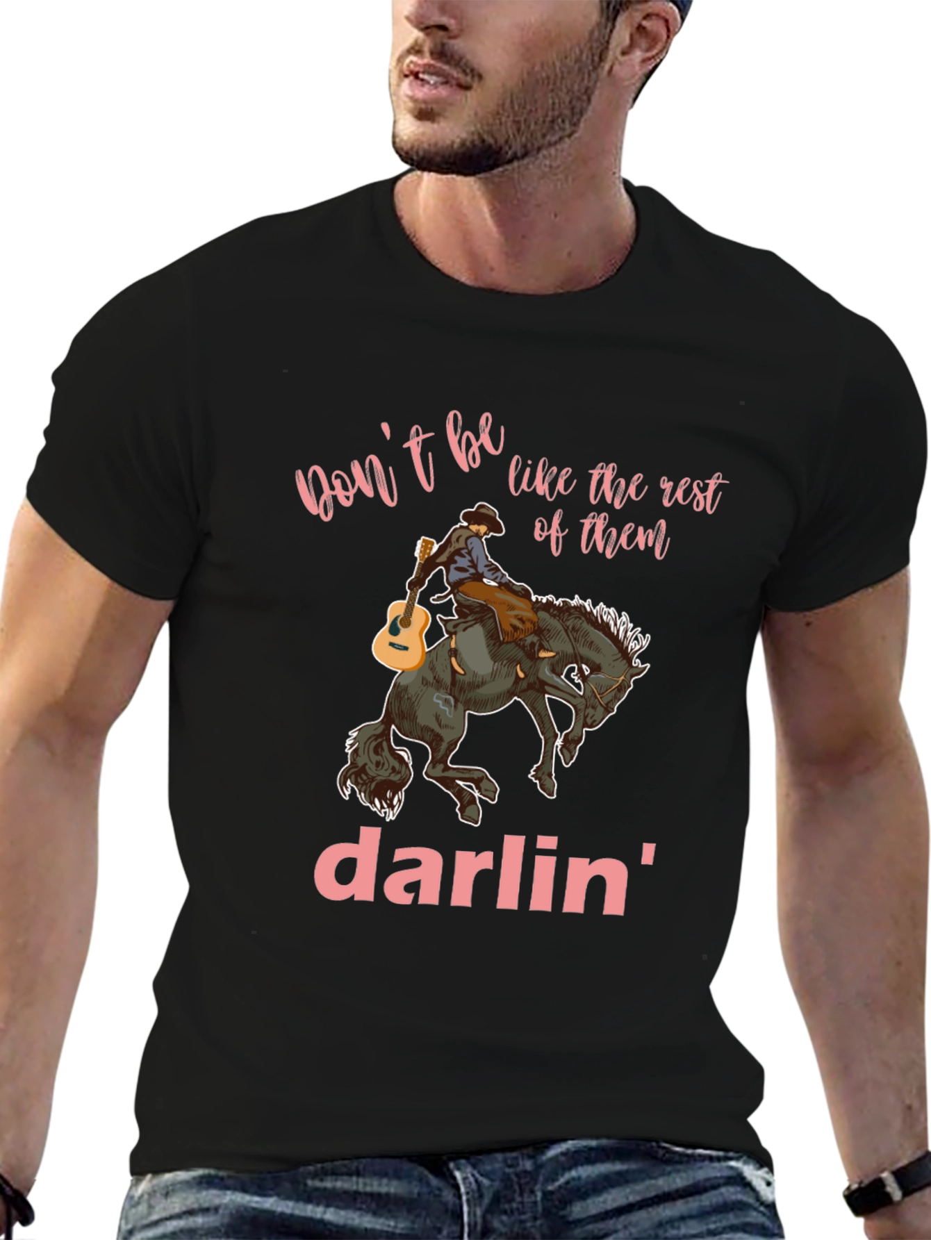 Dont Be Like the Rest Darlin Black Graphic Tee