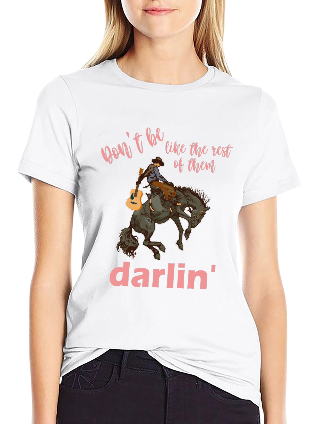 Dont Be Like the Rest Darlin Black Graphic Tee