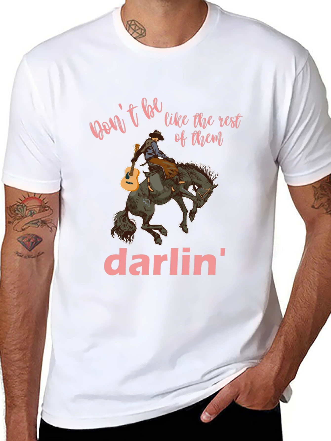 Dont Be Like the Rest Darlin Black Graphic Tee
