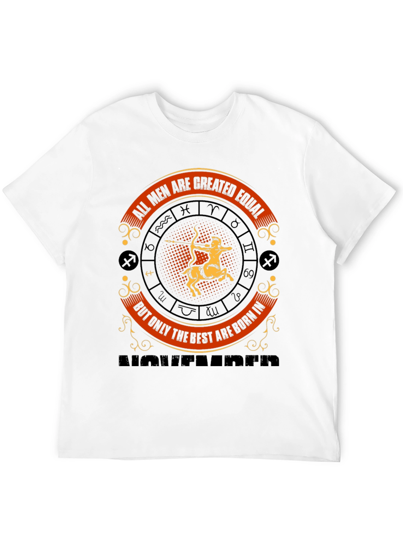 Mens Sagittarius Zodiac November Birthday T-Shirt