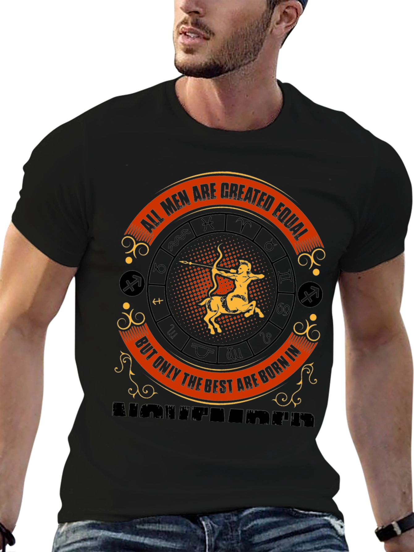 Mens Sagittarius Zodiac November Birthday T-Shirt