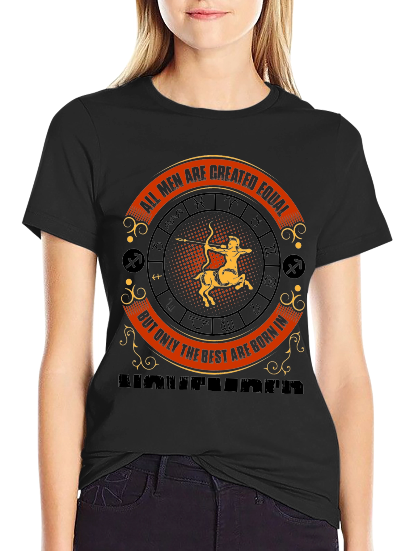 Mens Sagittarius Zodiac November Birthday T-Shirt