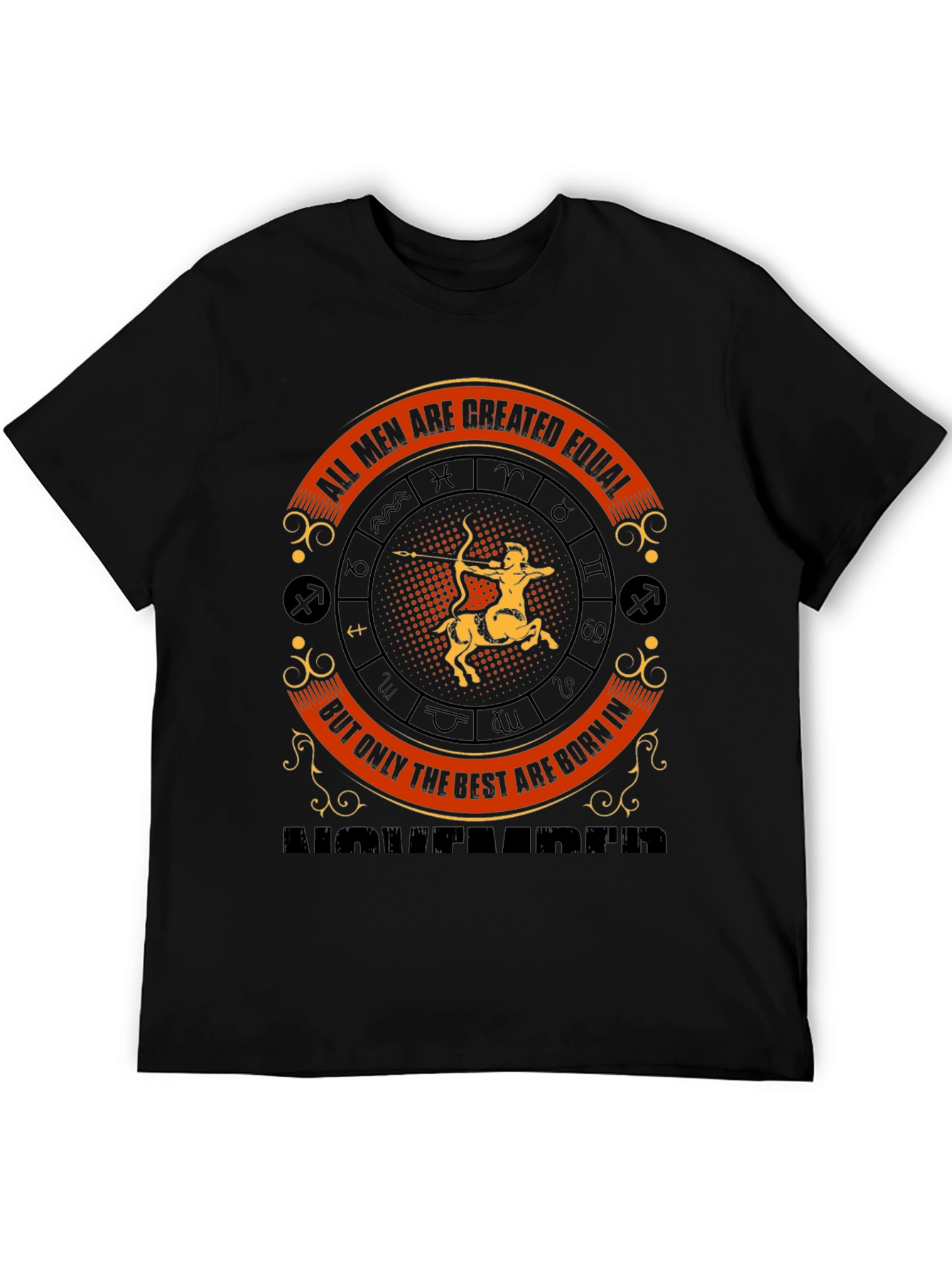Mens Sagittarius Zodiac November Birthday T-Shirt