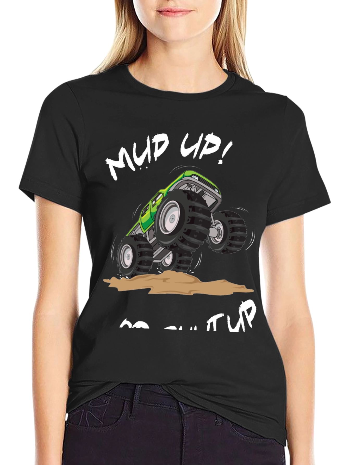 Mud Up! Monster Truck Graphic T-Shirt