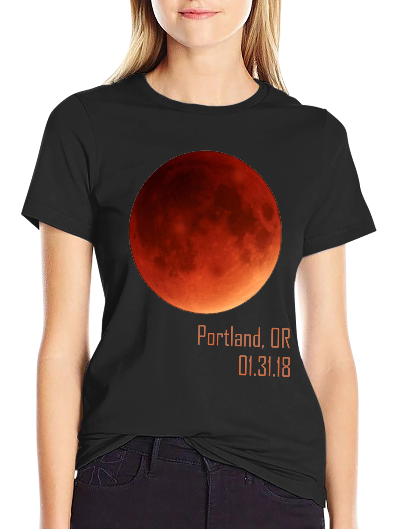 Blood Moon Portland OR T-Shirt