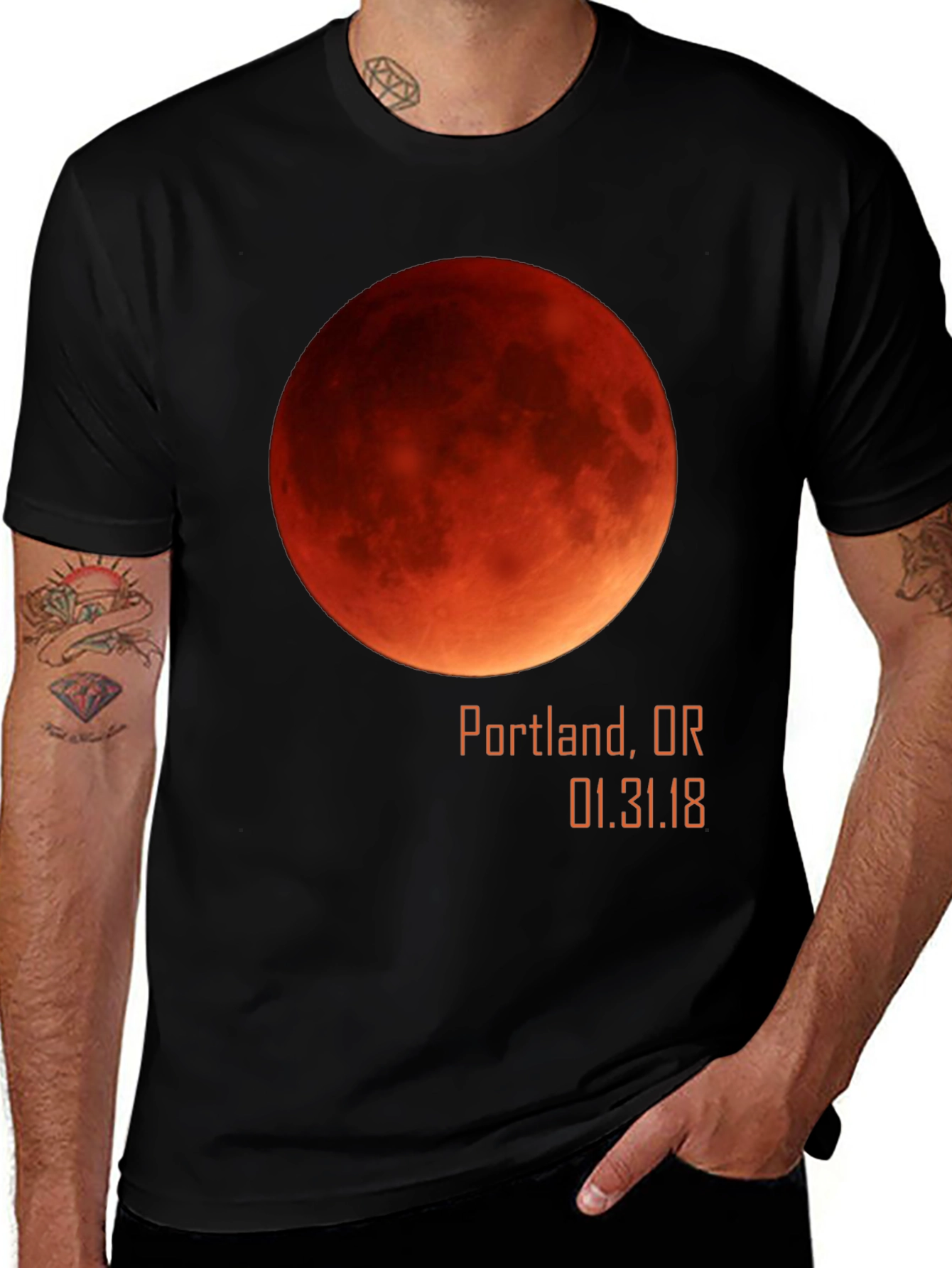 Blood Moon Portland OR T-Shirt