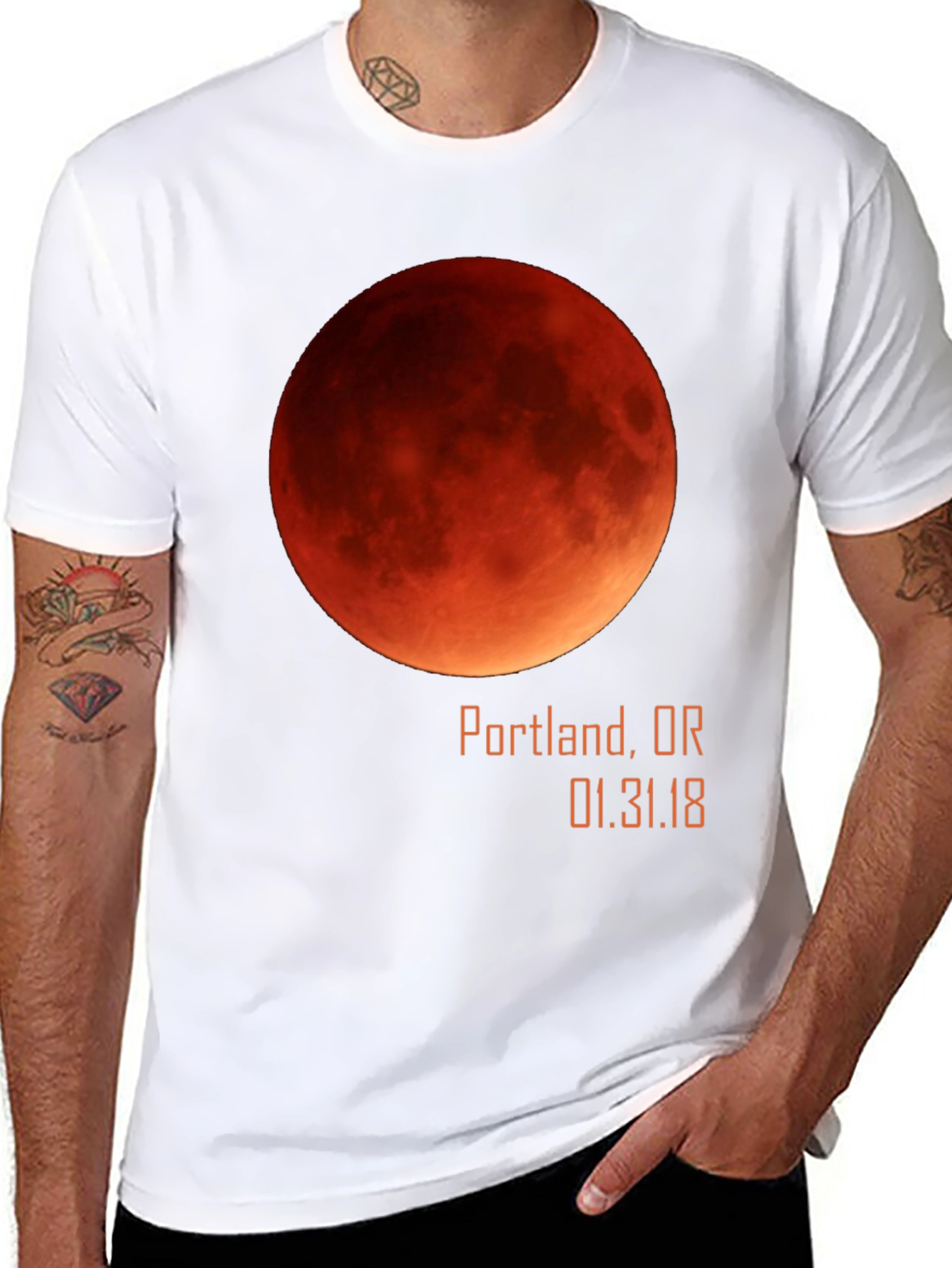 Blood Moon Portland OR T-Shirt