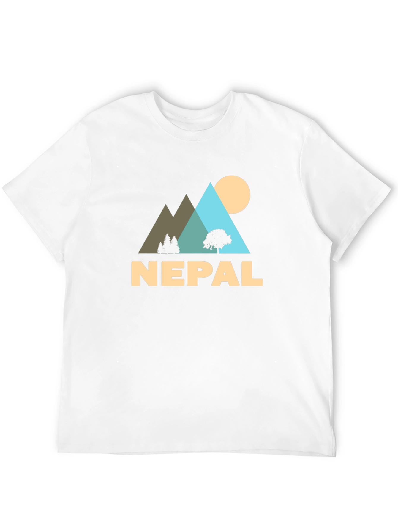 Nepal Adventure T-Shirt - Mountain Landscape Tee