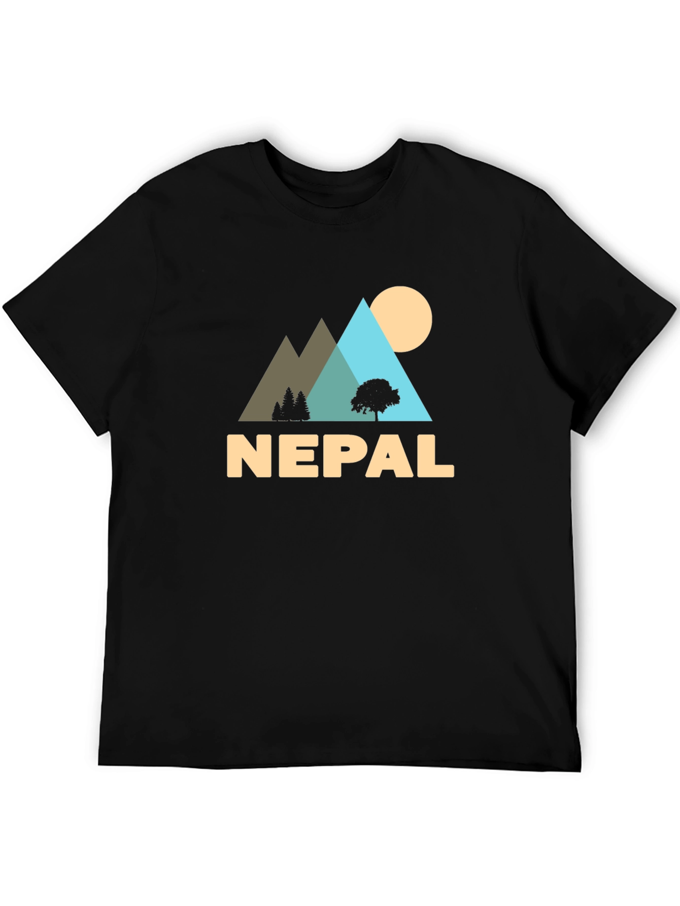 Nepal Adventure T-Shirt - Mountain Landscape Tee