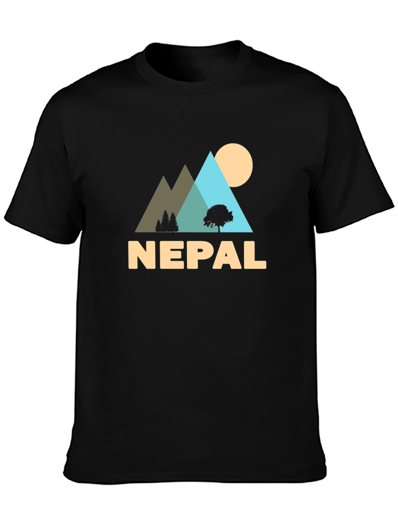 Nepal Adventure T-Shirt - Mountain Landscape Tee